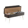 Hanah Home Banco 1053 - 1 Blanco, Ancho 110 cm, Altura 82.5 cm, Profundidad 40 cm